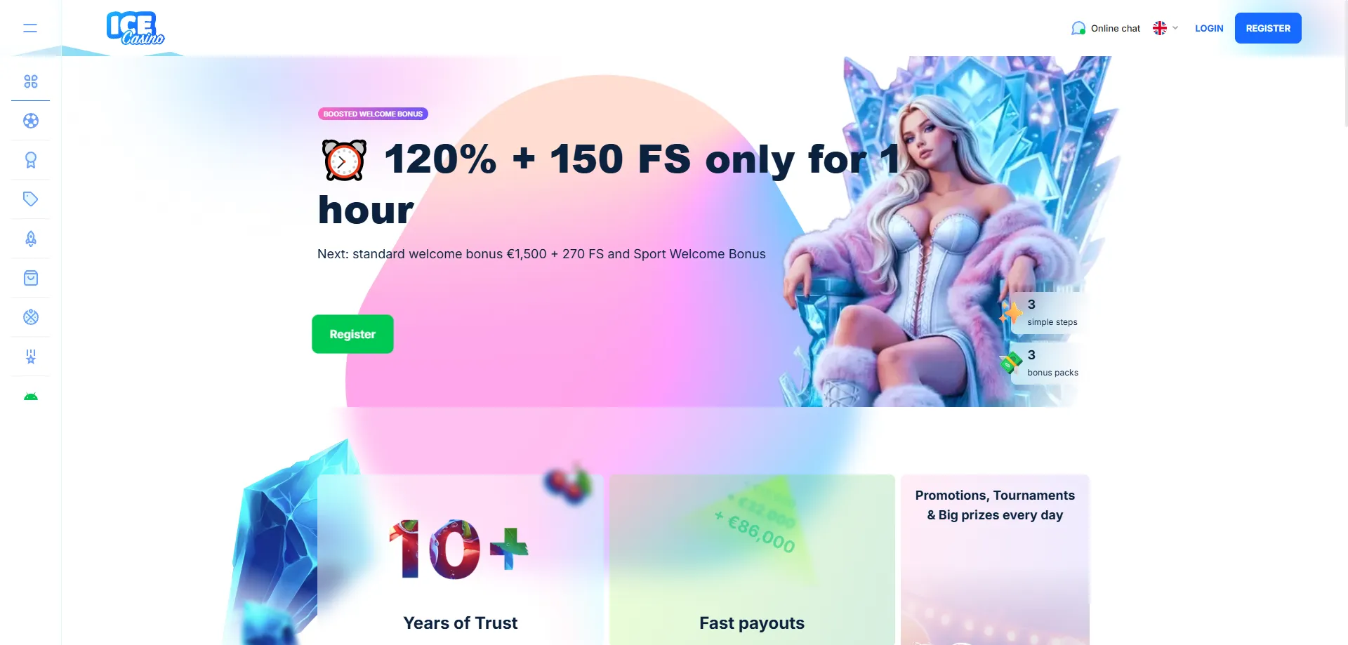 Cadastro no ice casino — crie sua conta em minutos